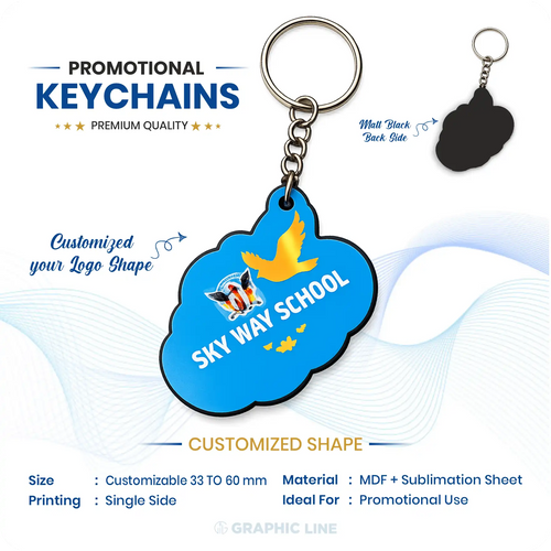 Custom Sublimation Keychain | Graphicline.in