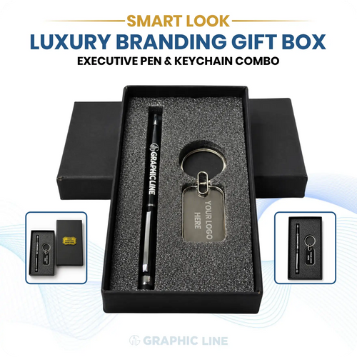 Executive Pen & Keychain Gift Box | Graphicline.in