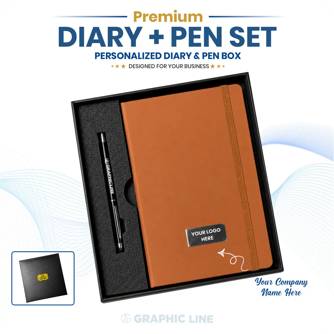 Executive Diary & Pen Gift Set | GRAPHICLINE.IN